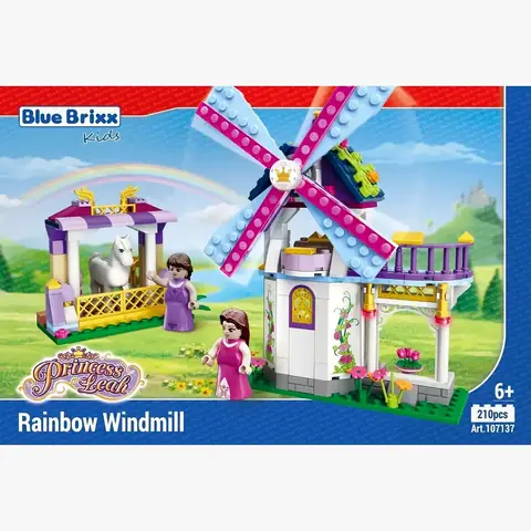 BlueBrixx Princess Leah Rainbow Windmill • Set 107137