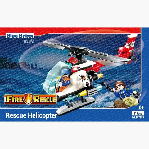 BlueBrixx City Fire Rescue Rescue helicopter • Set 107155