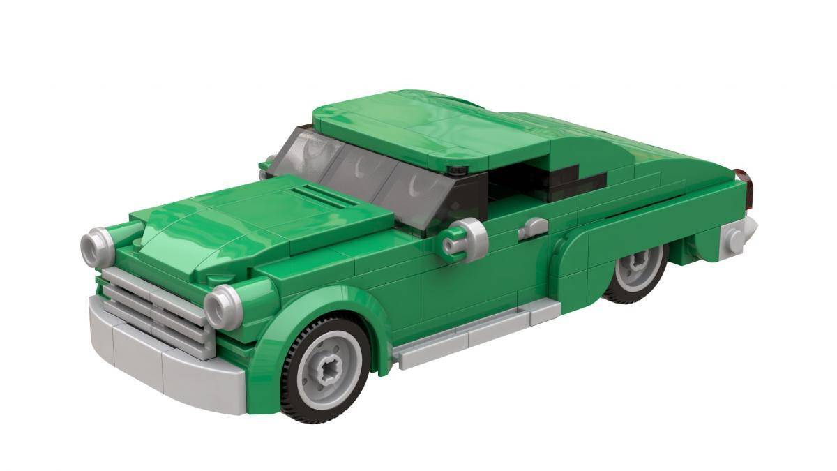 Coupé américain des années 1950 (vert) (BB-107171) — Prix et comparaison | Brick Broker