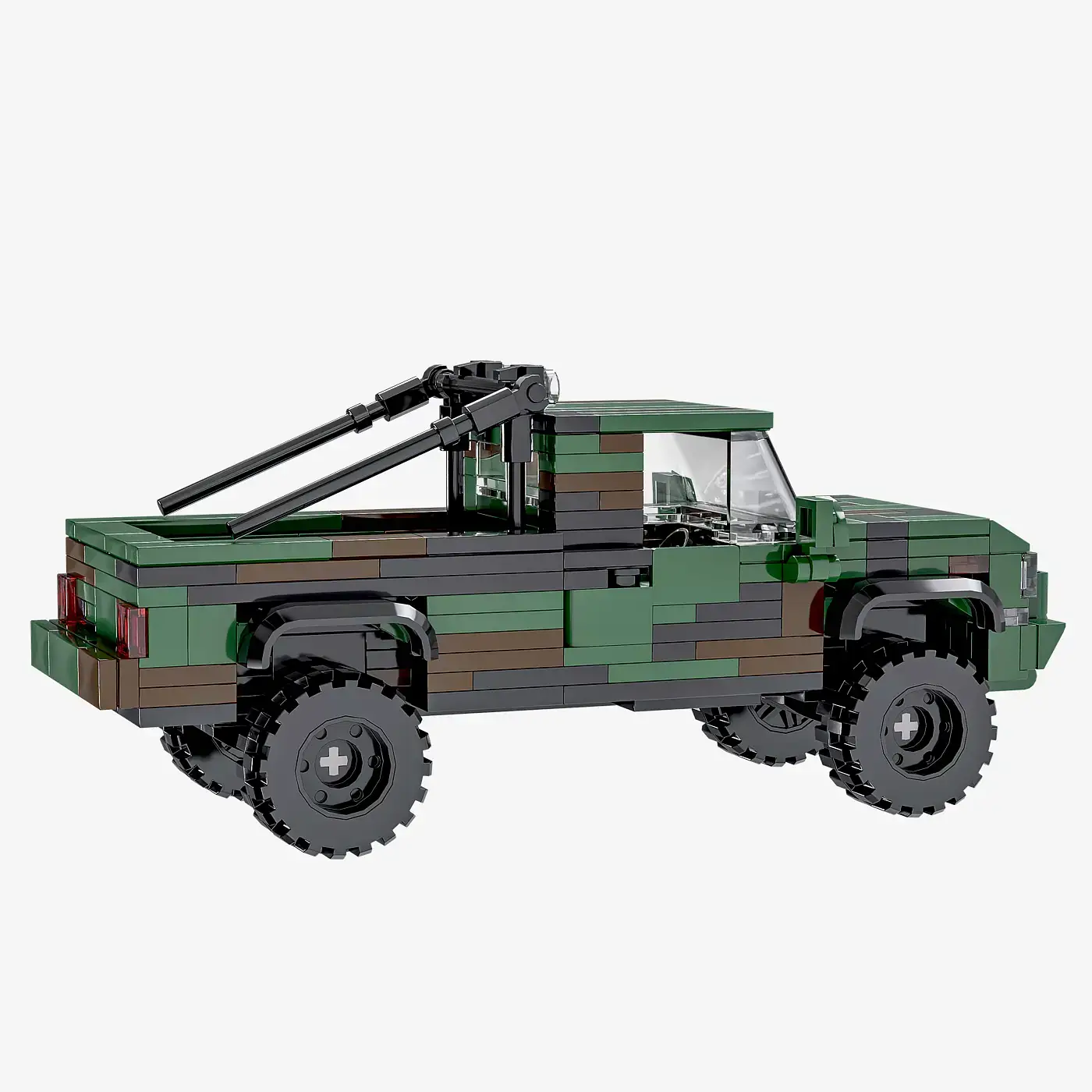 BlueBrixx Military Pickup • Set 107180 • SetDB