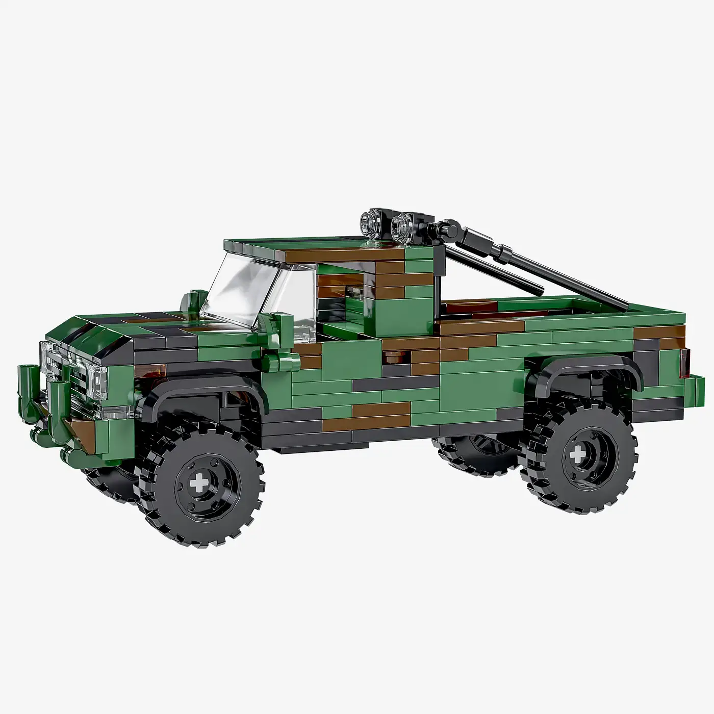 BlueBrixx Military Pickup • Set 107180 • SetDB