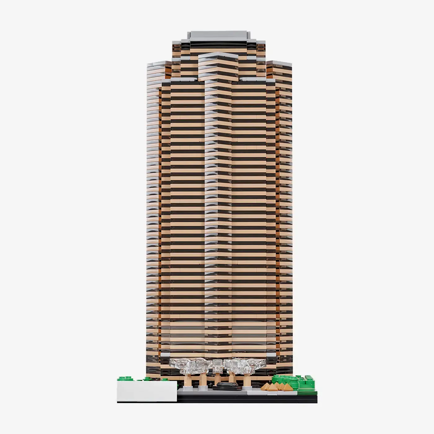 BlueBrixx Fox Plaza • Set 107190 • SetDB • Merlins Bricks