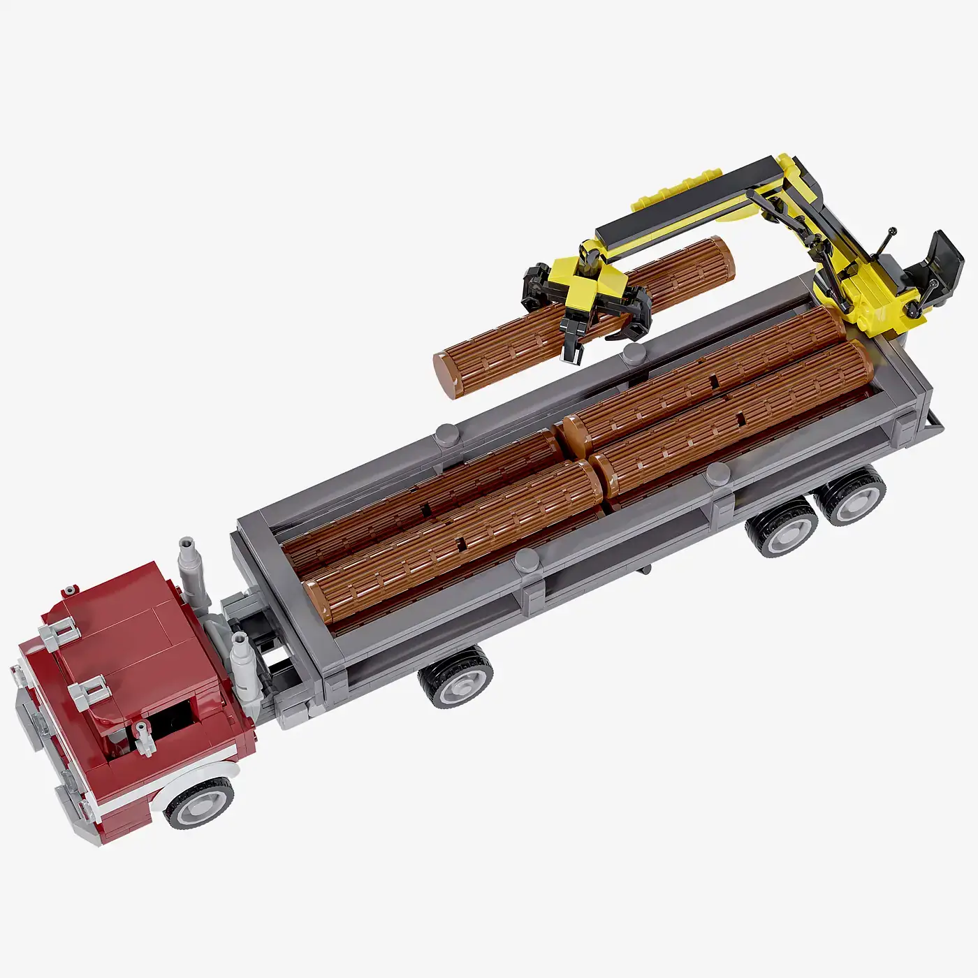 BlueBrixx Truck with forestry trailer • Set 107271 • SetDB