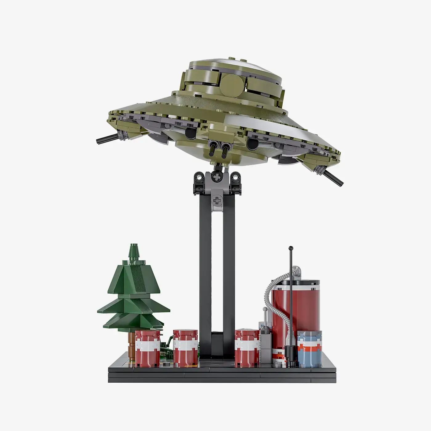 BlueBrixx Haunebu olive green • Set 107283 • SetDB