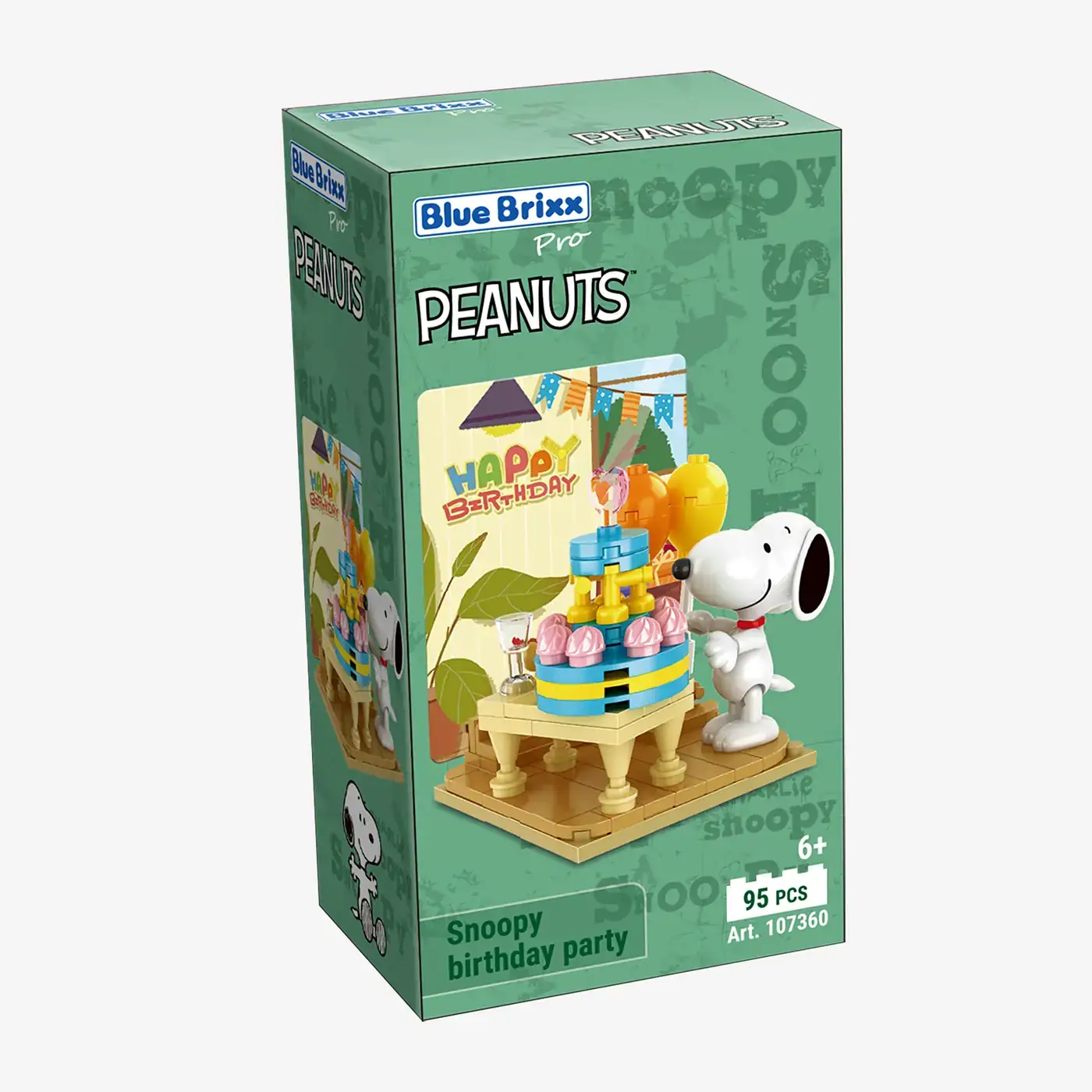 BlueBrixx Snoopy birthday party • Set 107360 • SetDB BlueBrixx Snoopy birthday party • Set 107360 • SetDB