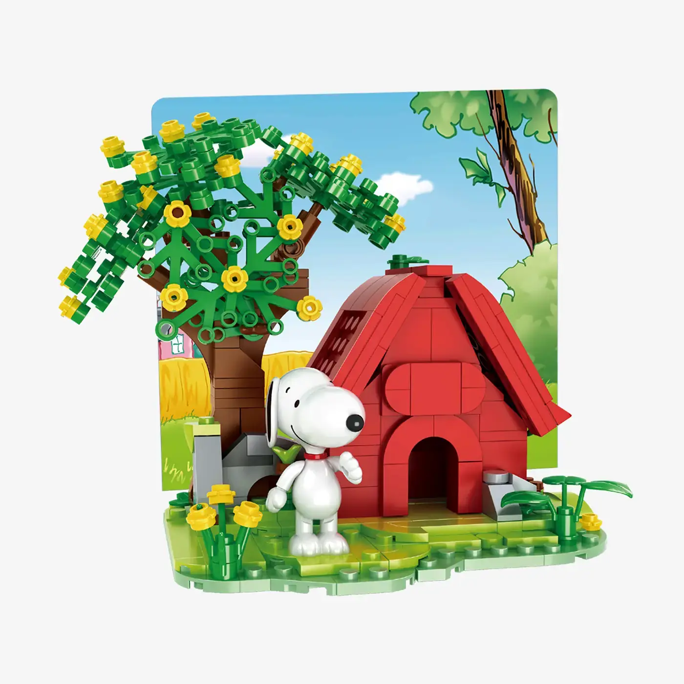 BlueBrixx Peanuts Snoopy´s doghouse • Set 107362 • SetDB