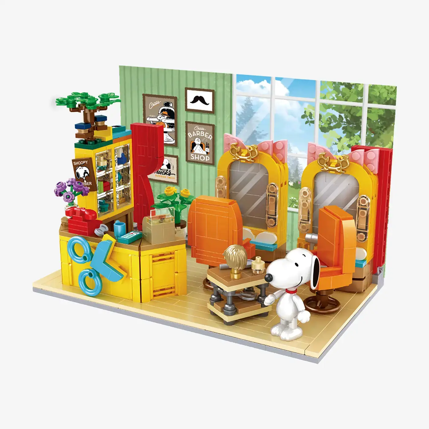 BlueBrixx Barber Snoopy • Set 107368 • SetDB