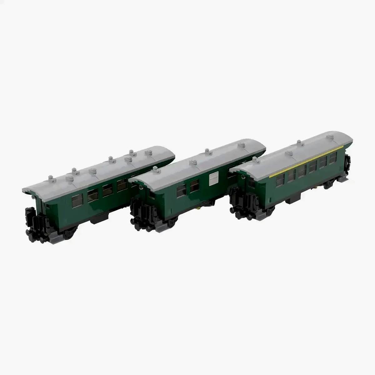 Voiture de voyageurs Donnerbüchse 1re/2e/3e classe Set 3 en 1 (8w) (BB-107454) — Prix et comparaison | Brick Broker
