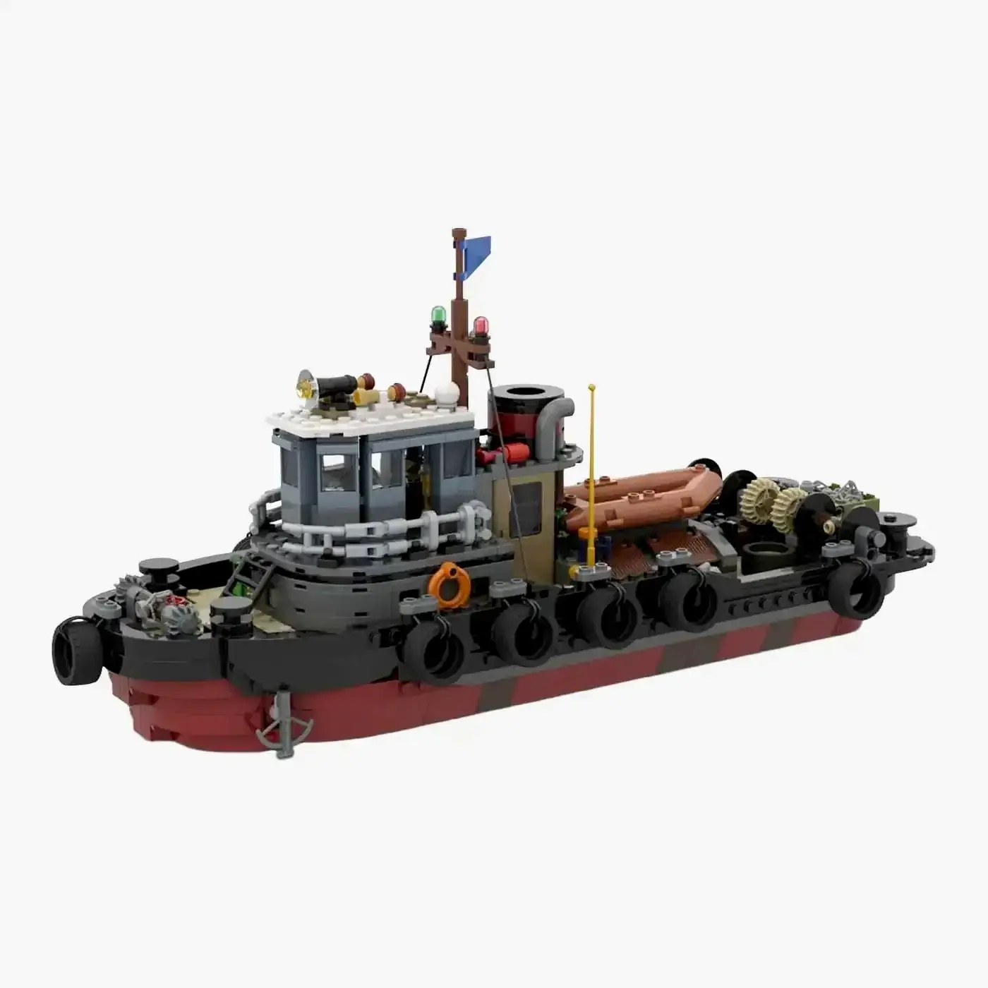 BlueBrixx Tugboat • Set 107470 • SetDB • Merlins Bricks