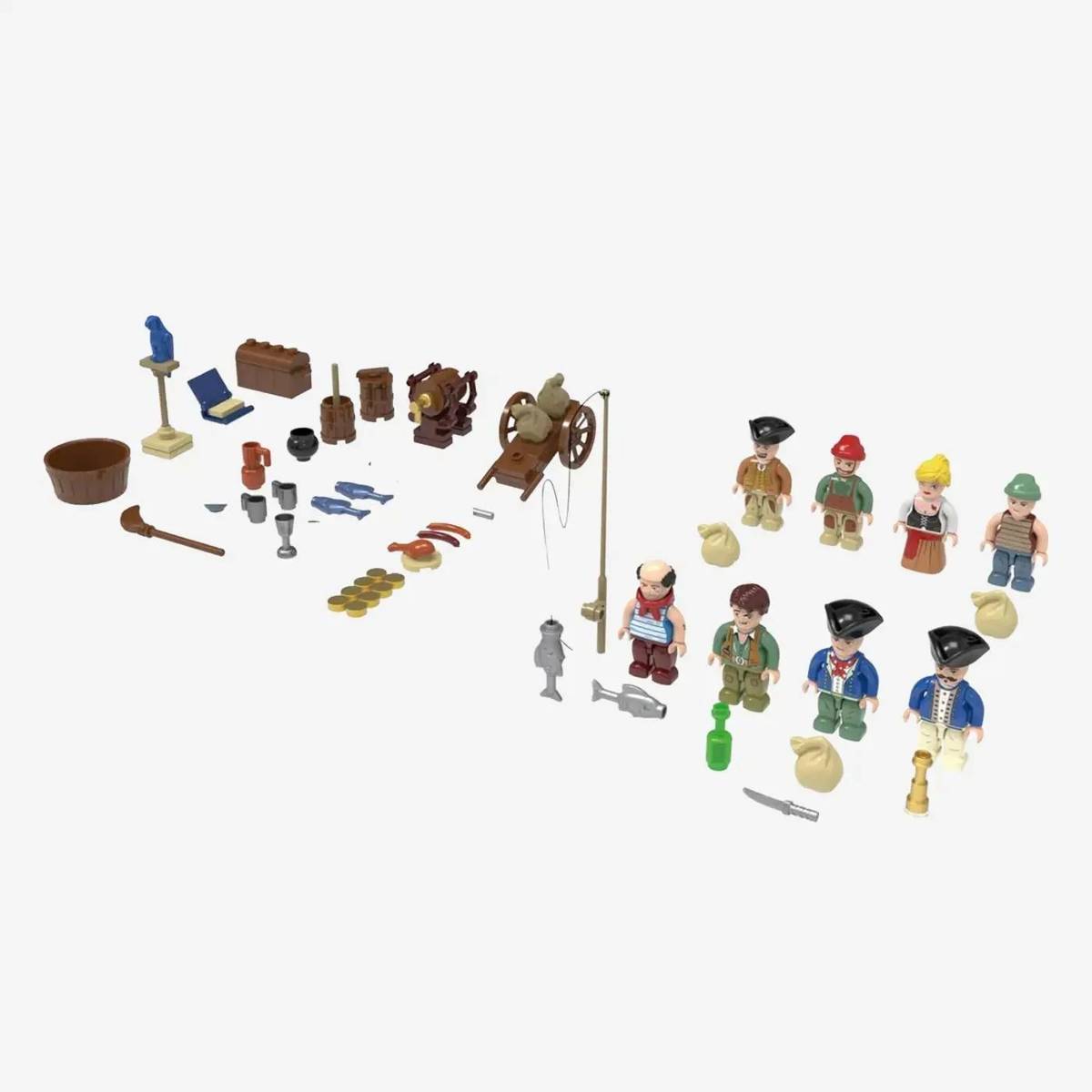 Pack de figurines Pirates - Civils (BB-107554) — Prix et comparaison | Brick Broker