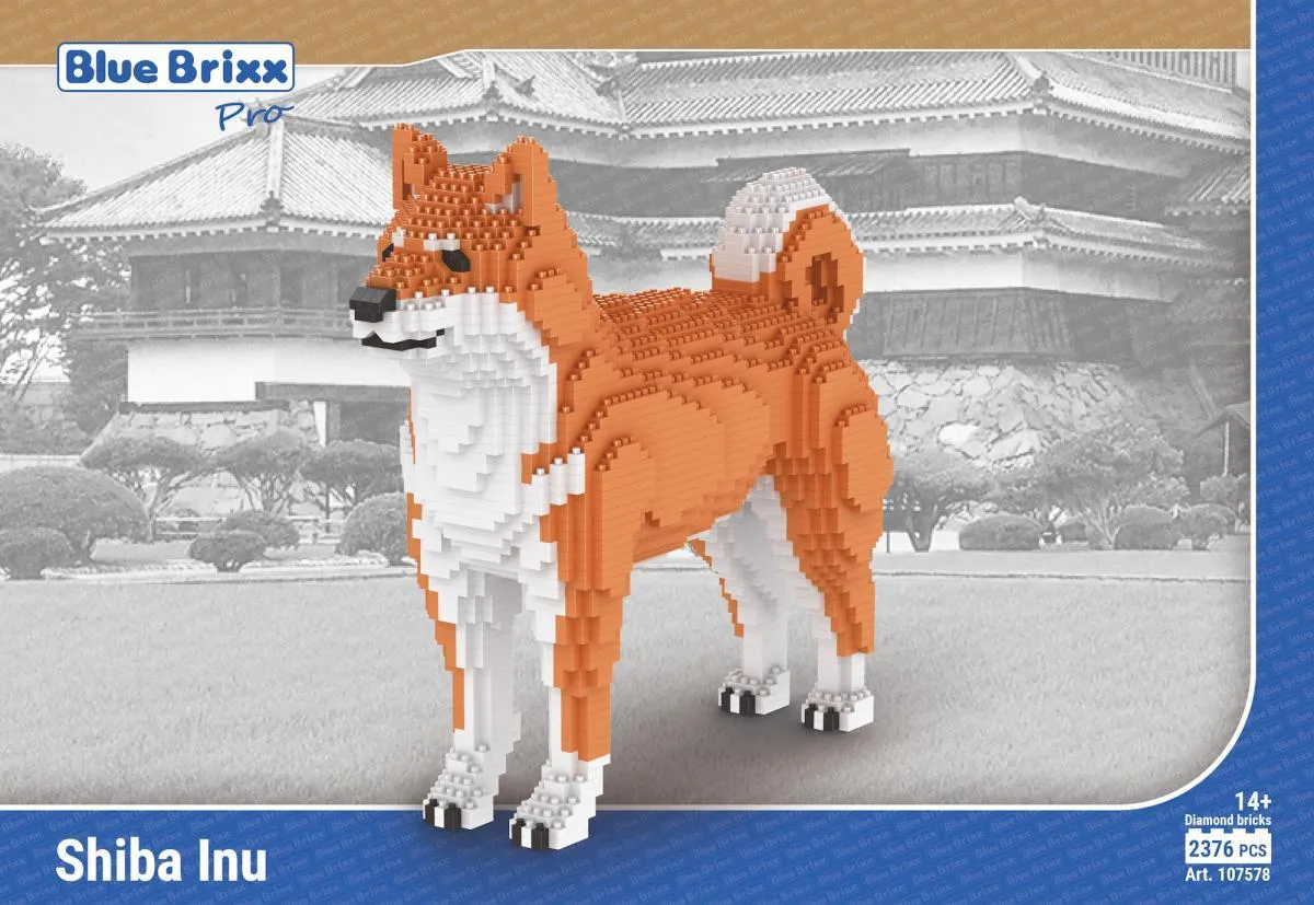 BlueBrixx Shiba Inu • DIAMOND BLOCKS • Set 107578 • SetDB