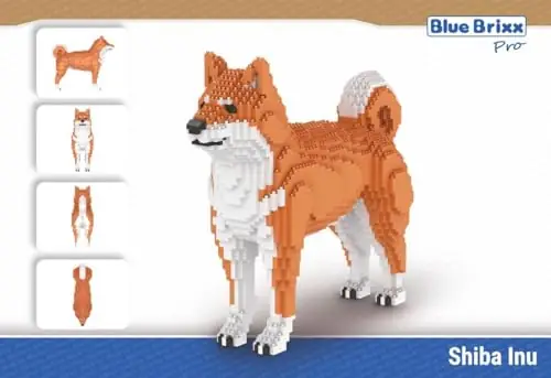 shibadog BlueBrixx Shiba Inu • DIAMOND BLOCKS • Set 107578 • SetDB