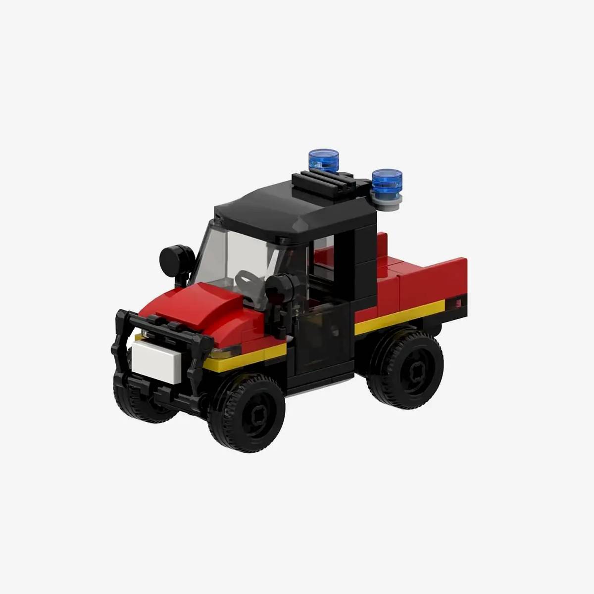 Quad de la brigade de pompiers sur remorque de transport (BB-107640) — Prix et comparaison | Brick Broker