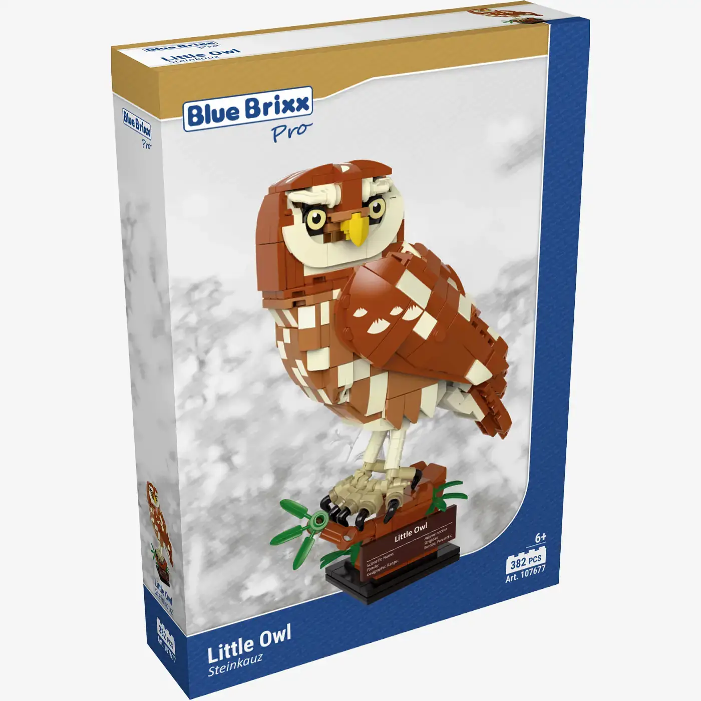 BlueBrixx Little Owl • Set 107677 • SetDB • Merlins Bricks