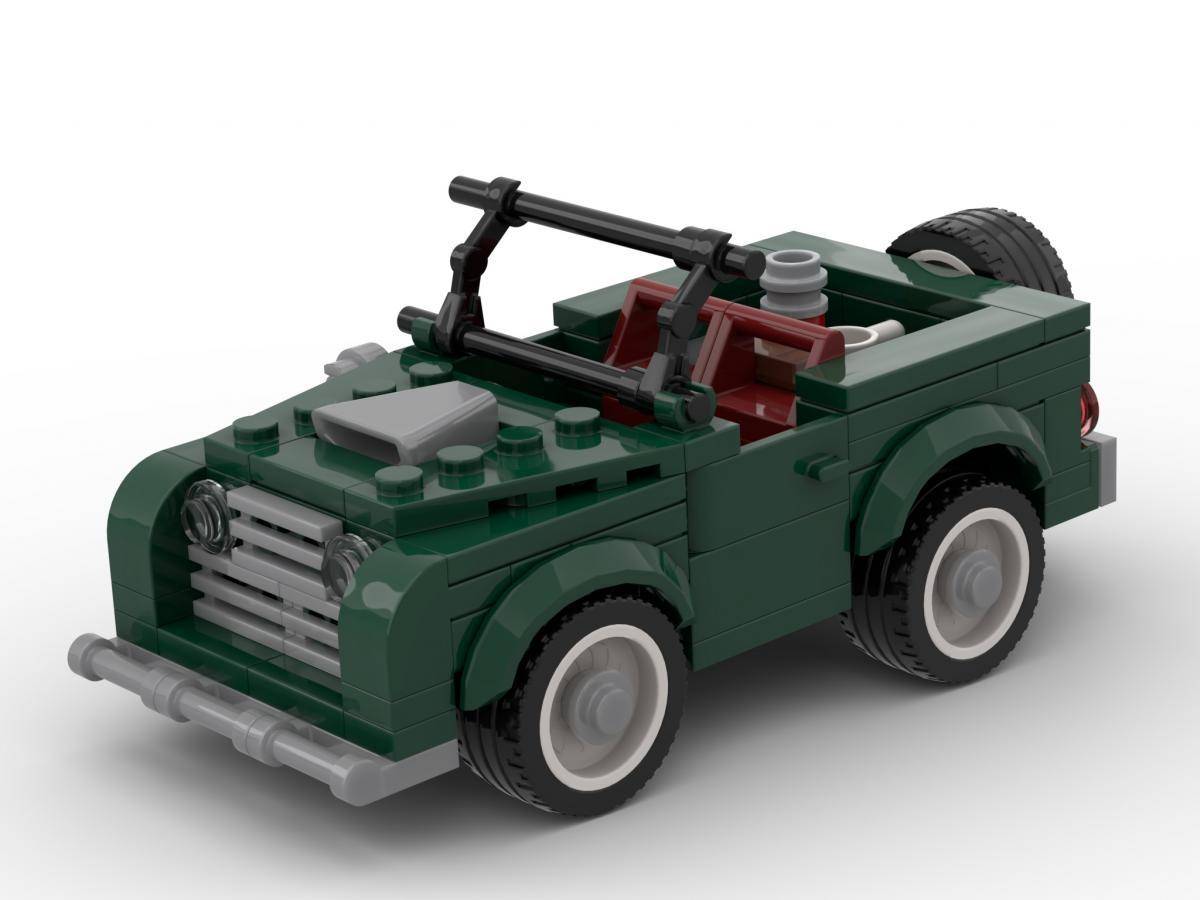 Voiture de dessin animé vert foncé (BB-107700) — Prix et comparaison | Brick Broker