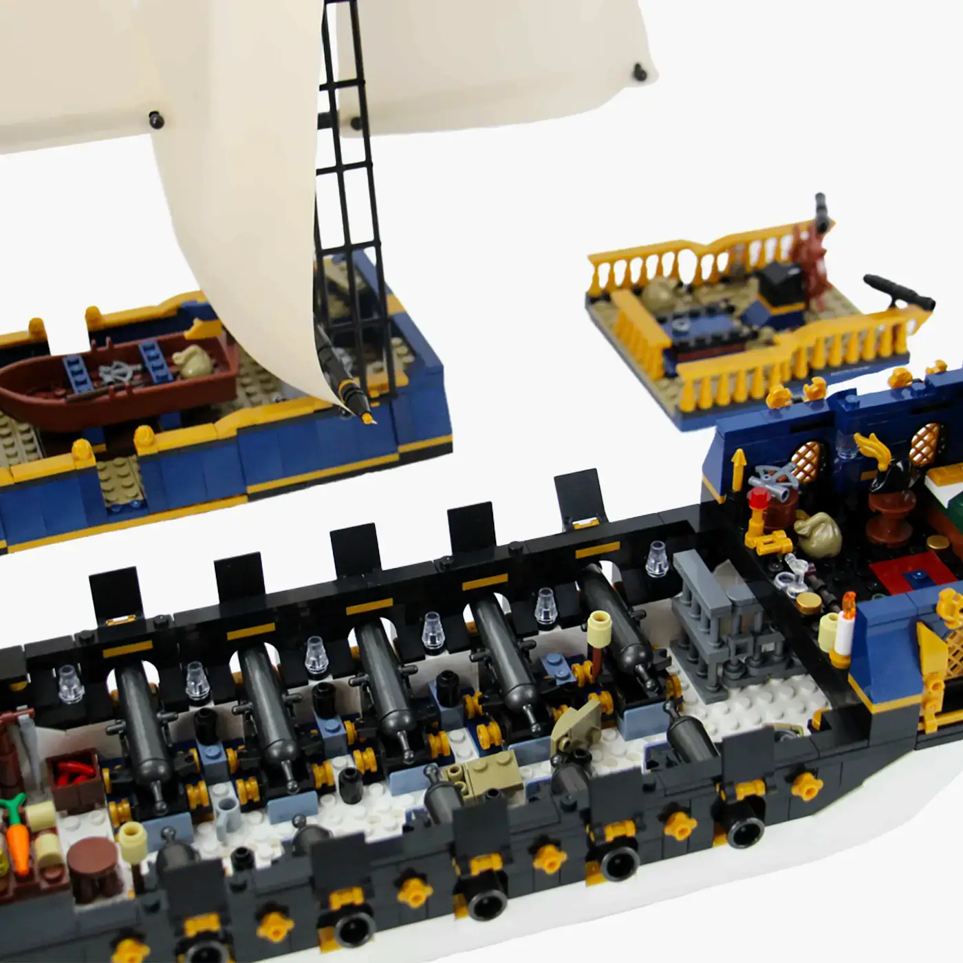 BlueBrixx Governors Island Admiralty frigate • Set 107823