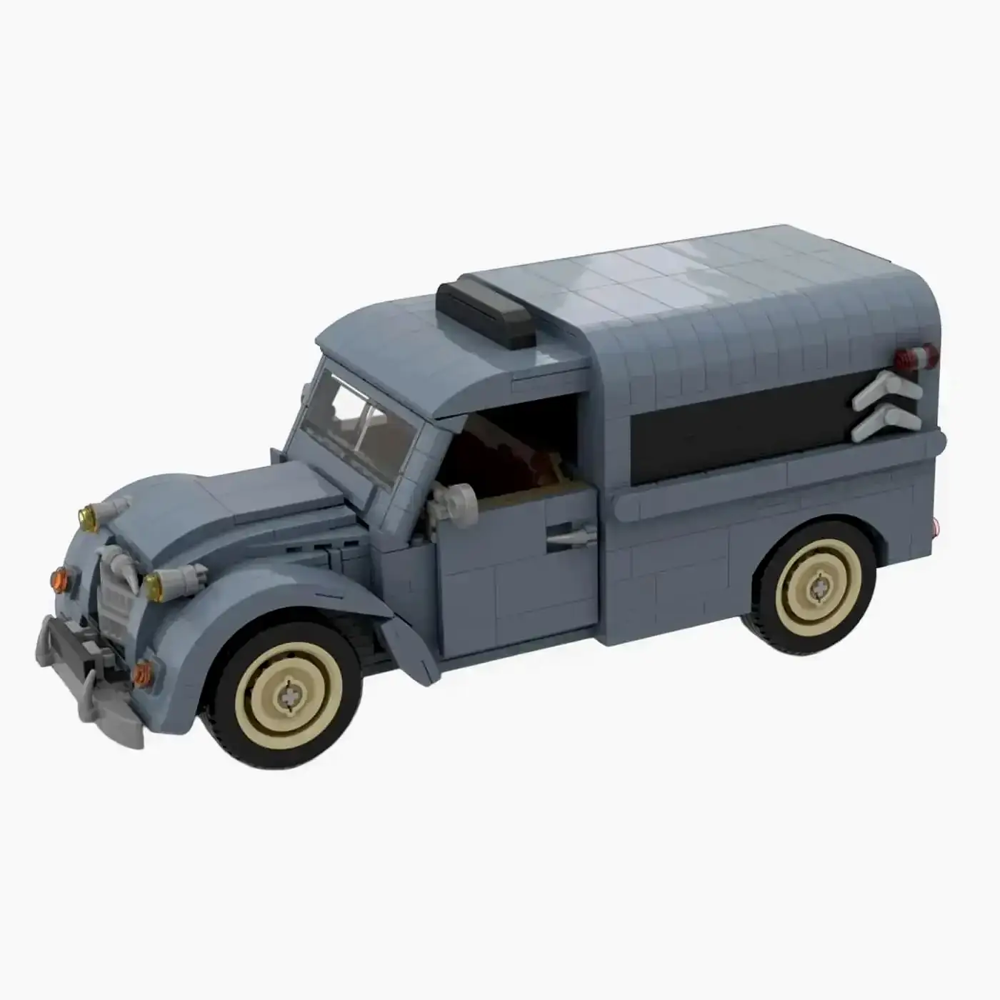 BlueBrixx Small Delivery Car from the 50s • Set 107834