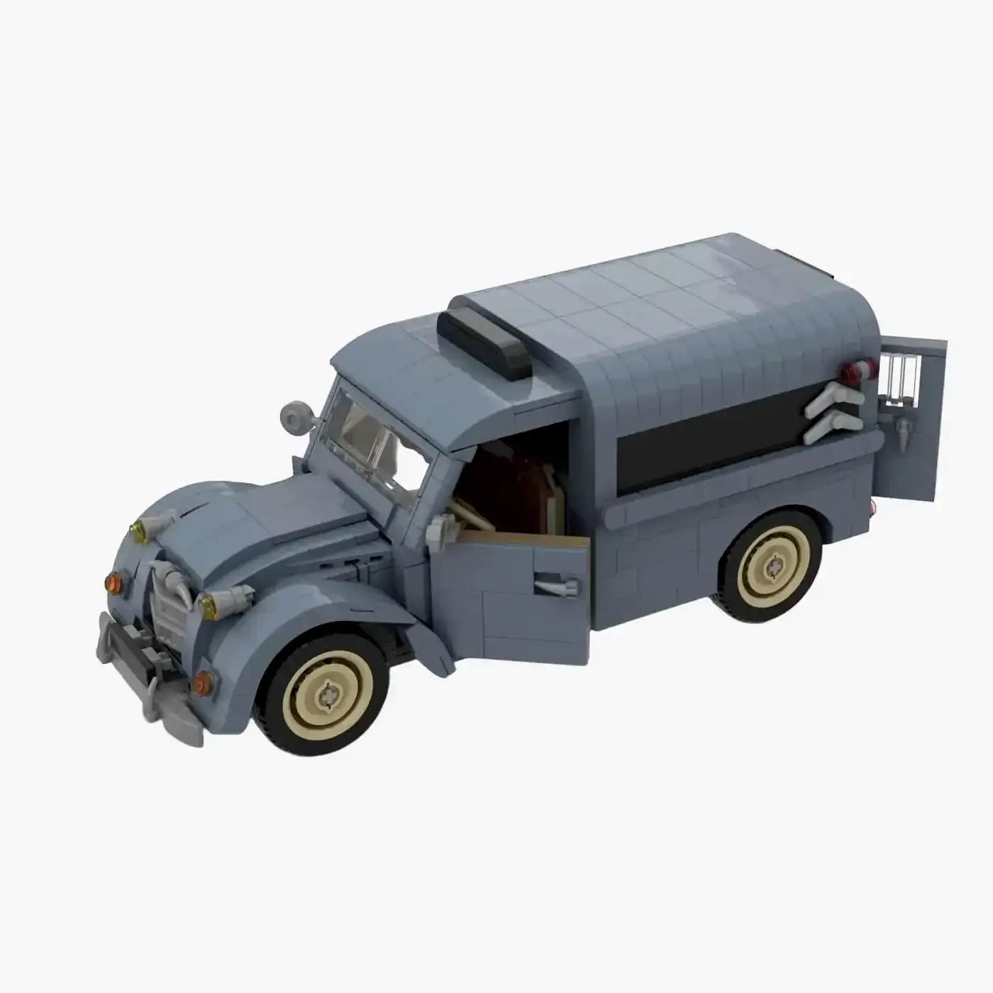 BlueBrixx Small Delivery Car from the 50s • Set 107834