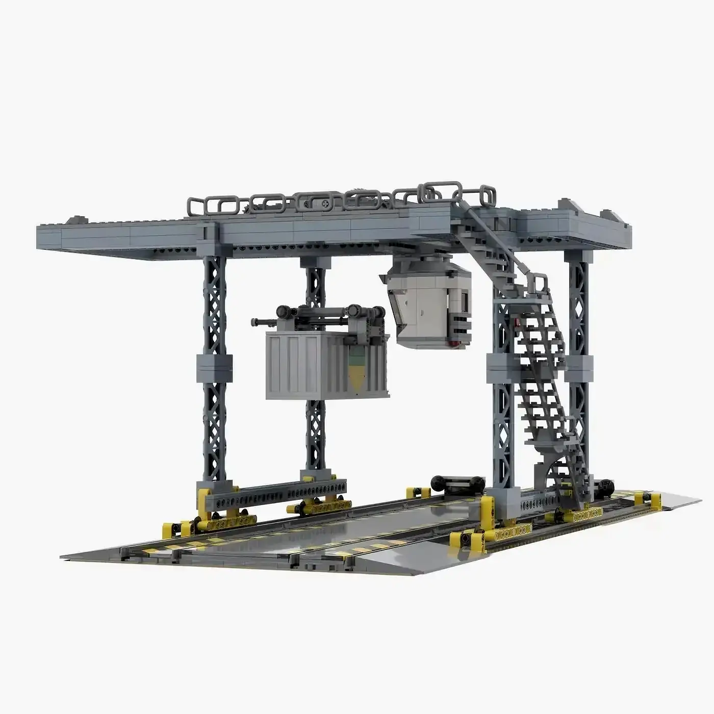 Lego Container Crane Lego Technic Bridge Crane With 4 Motors And Mils