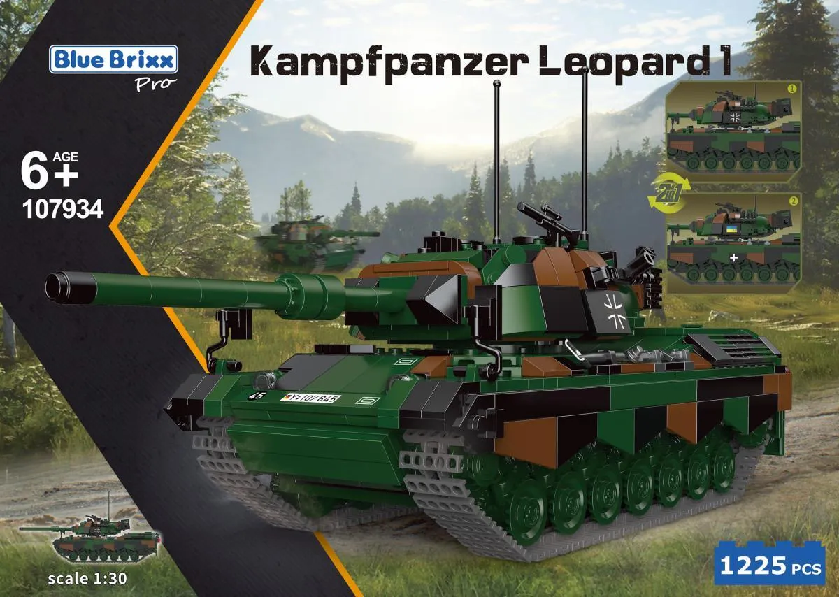 BlueBrixx Battle tank Leopard 1, Bundeswehr • Set 107934