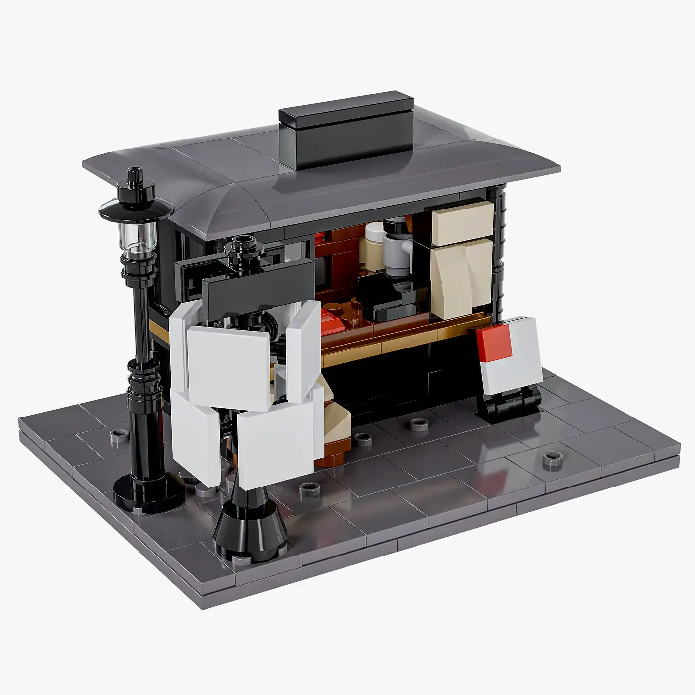 BlueBrixx Train Station Kiosk • Set 107946 • SetDB