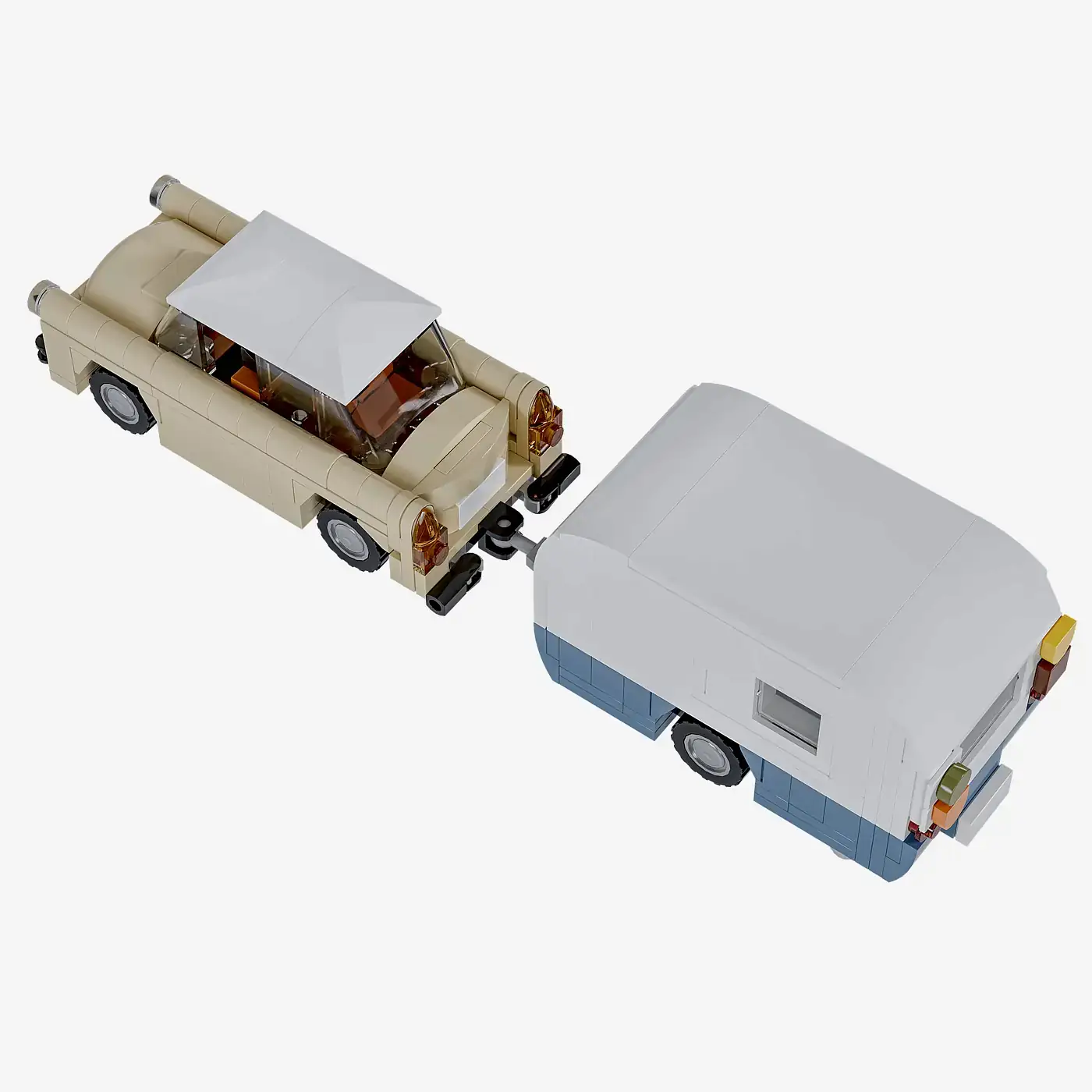 BlueBrixx Small Car with Camper • Set 107947 • SetDB