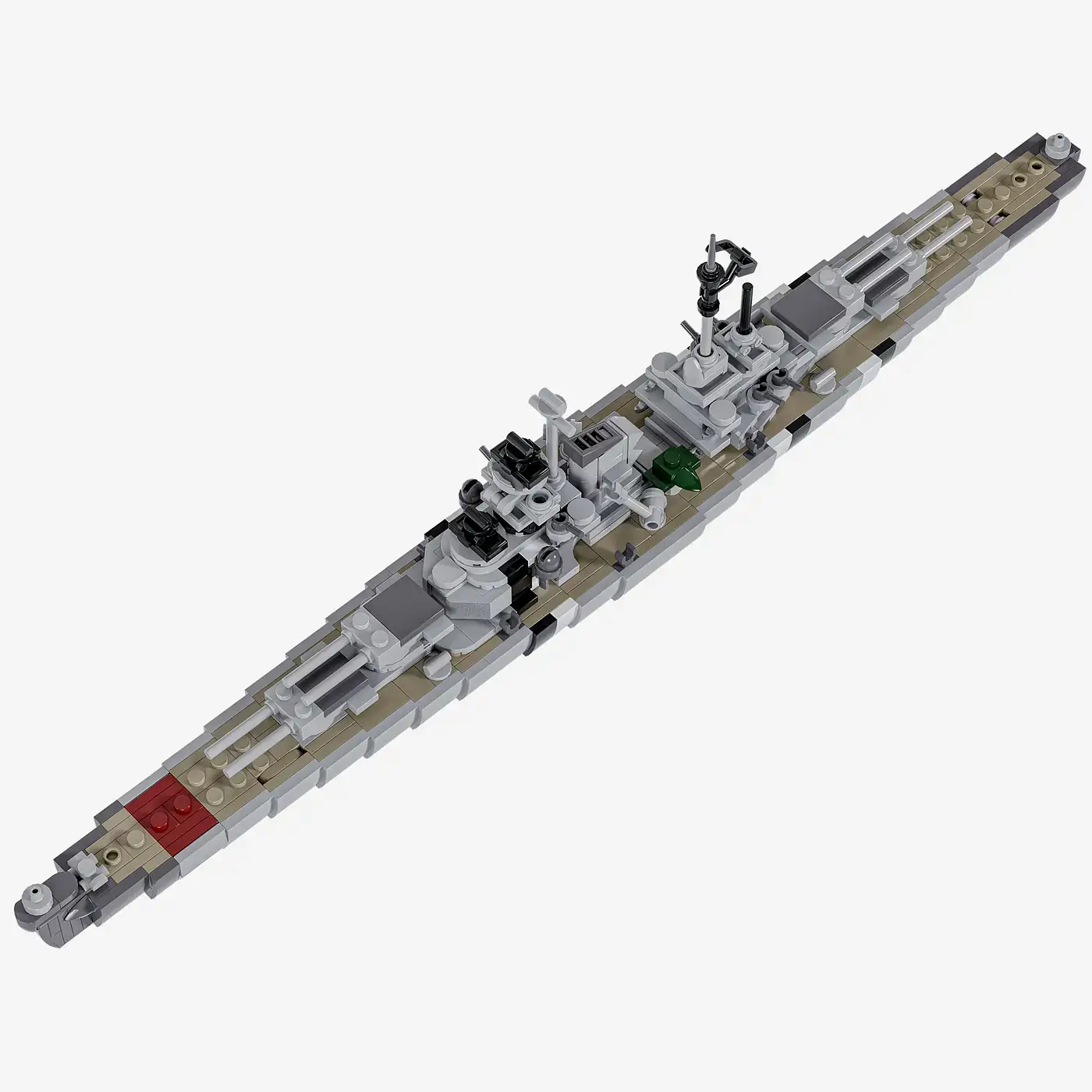 BlueBrixx Mini Bismarck Display • Set 107948 • SetDB