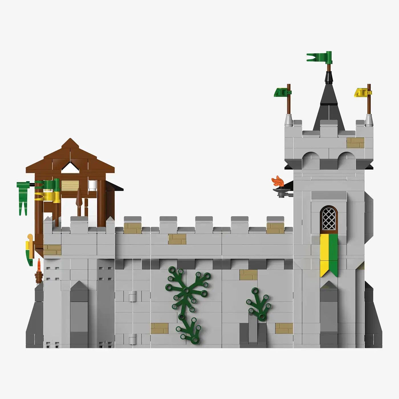 BlueBrixx Bear Rock Castle Base Castle • Set 107974 • SetDB