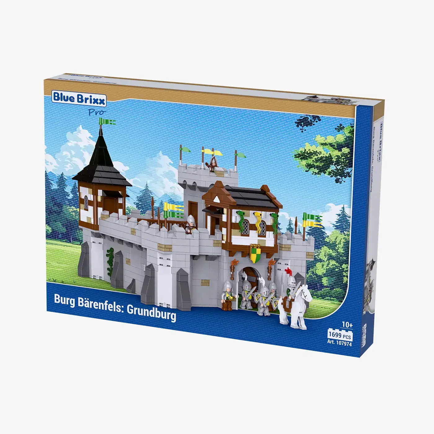 BlueBrixx Bear Rock Castle Base Castle • Set 107974 • SetDB