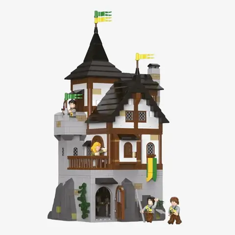BlueBrixx Bear Rock Castle Keep • Set 107975 • SetDB