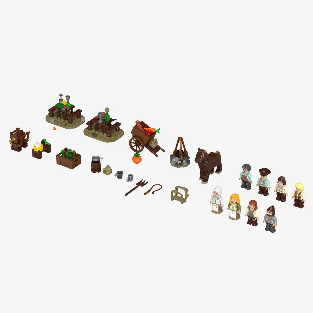 Pack de minifigurines Château Fort - Civils (BB-108036) — Prix et comparaison | Brick Broker