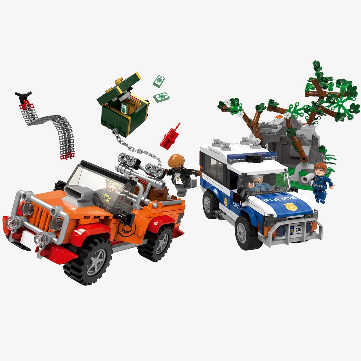 BlueBrixx Safe Robbery • Set 108135 • SetDB • Merlins Bricks