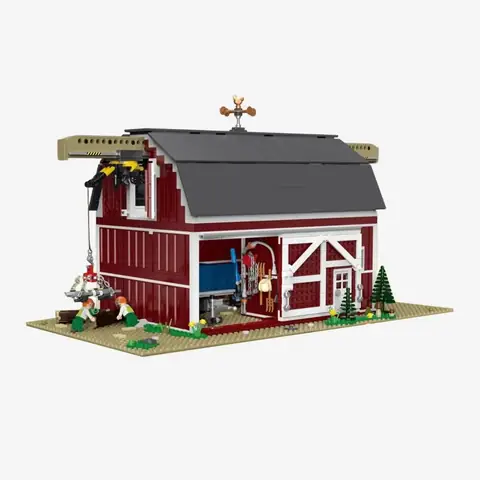 BlueBrixx Large Barn With Accessories • Set 108173 • SetDB