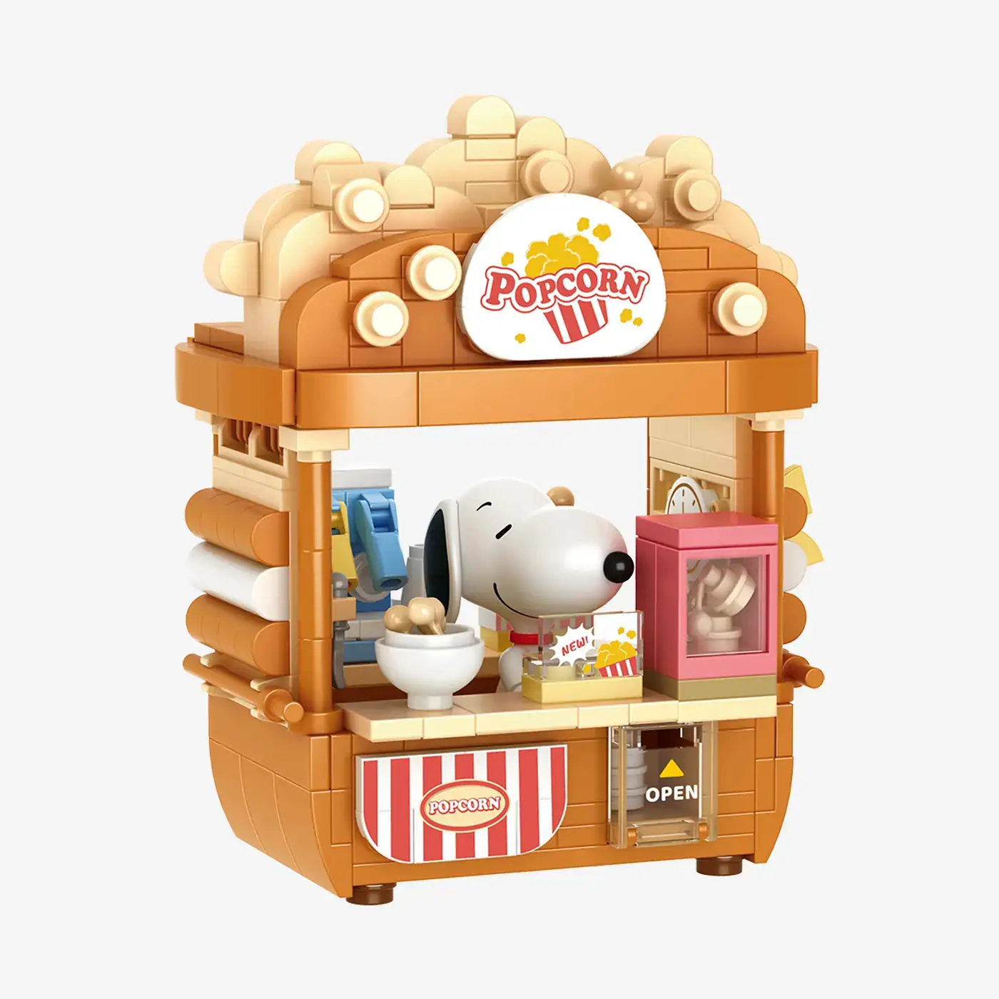 BlueBrixx Snoopy's popcorn stand • Set 108305 • SetDB BlueBrixx Snoopy's popcorn stand • Set 108305 • SetDB