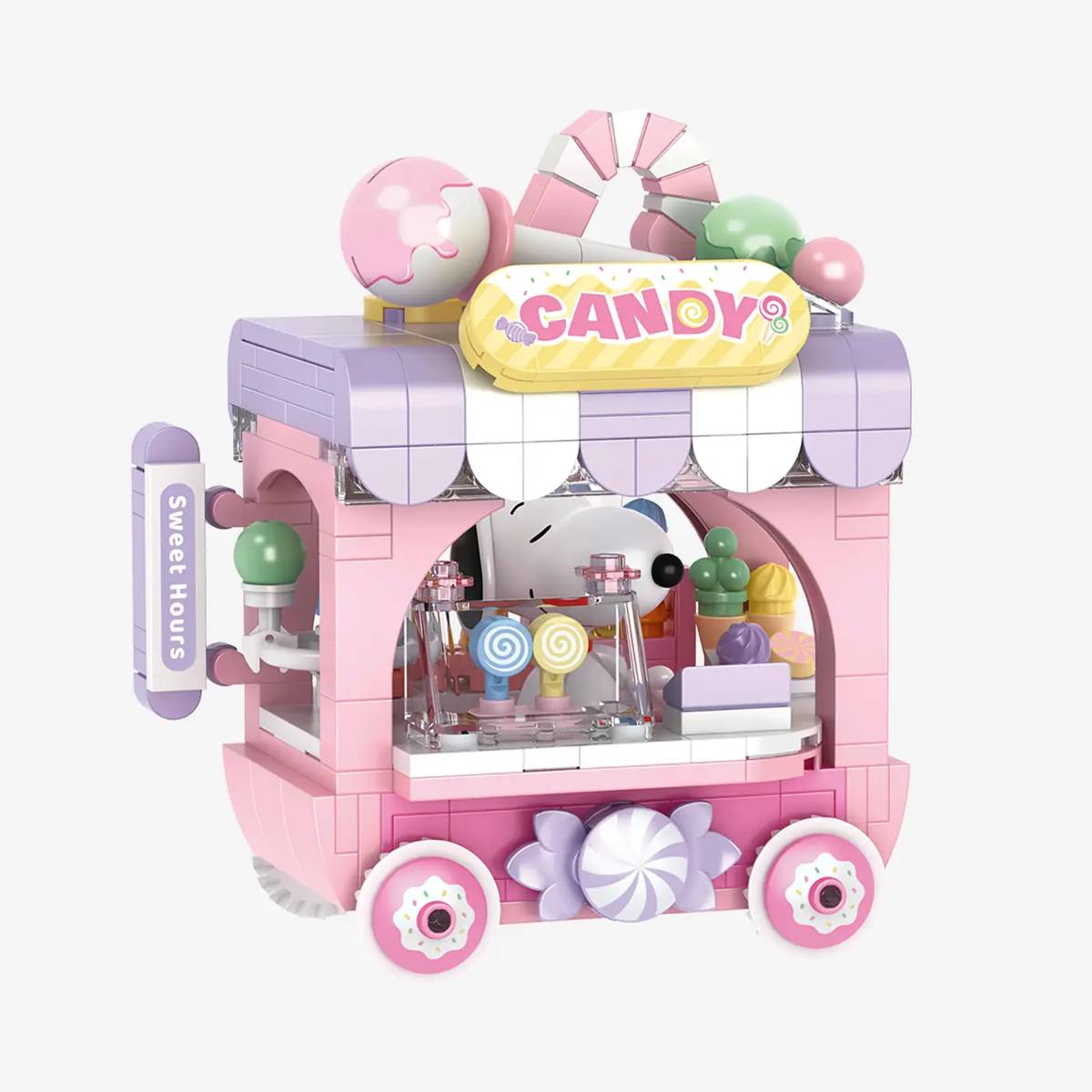 BlueBrixx Peanuts Snoopy's candy stand • Set 108306
