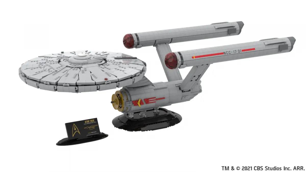 BlueBrixx Bundle STAR TREK USS Enterprise NCC-1701 with minifigures