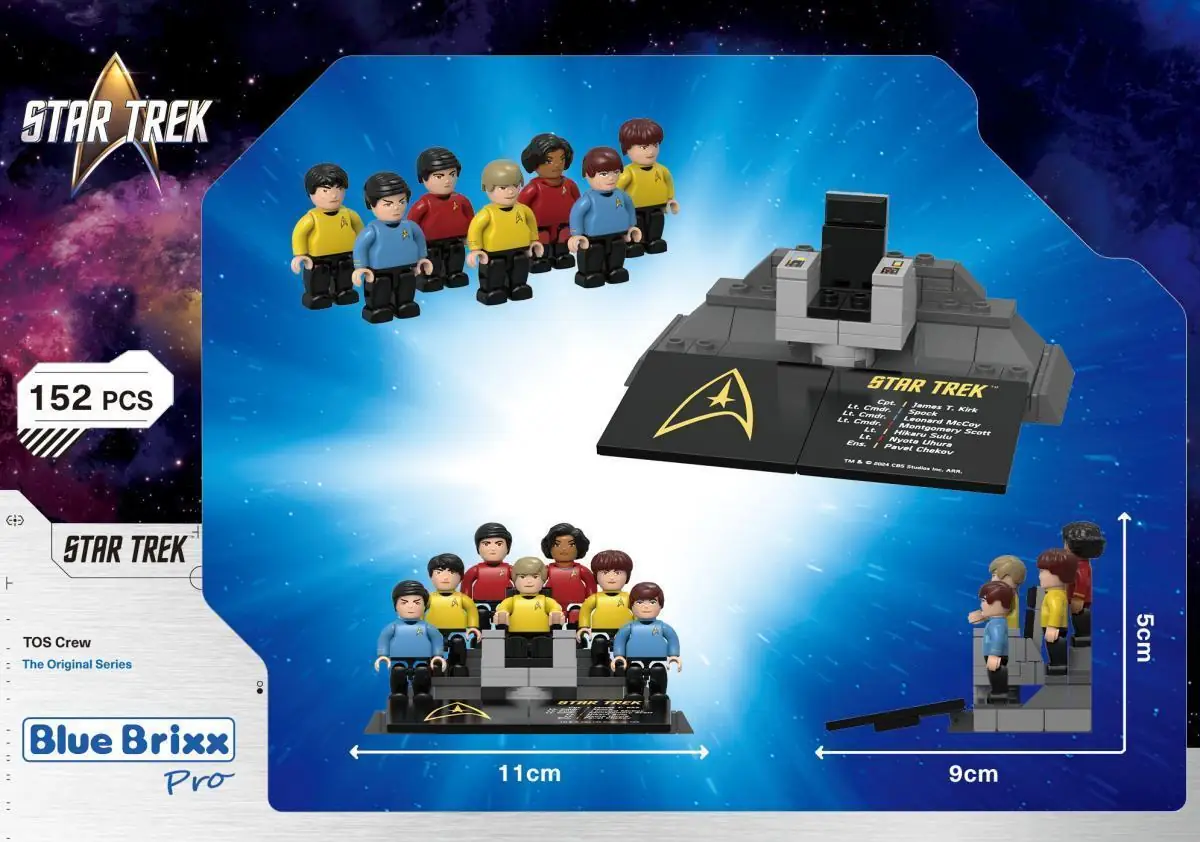 BlueBrixx Bundle STAR TREK USS Enterprise NCC-1701 with minifigures