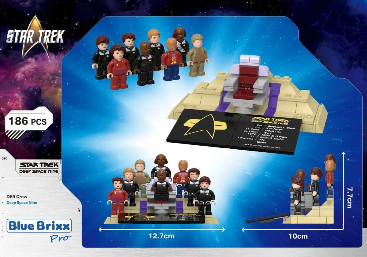 BlueBrixx Bundle STAR TREK USS Defiant NX-74205 with minifigures