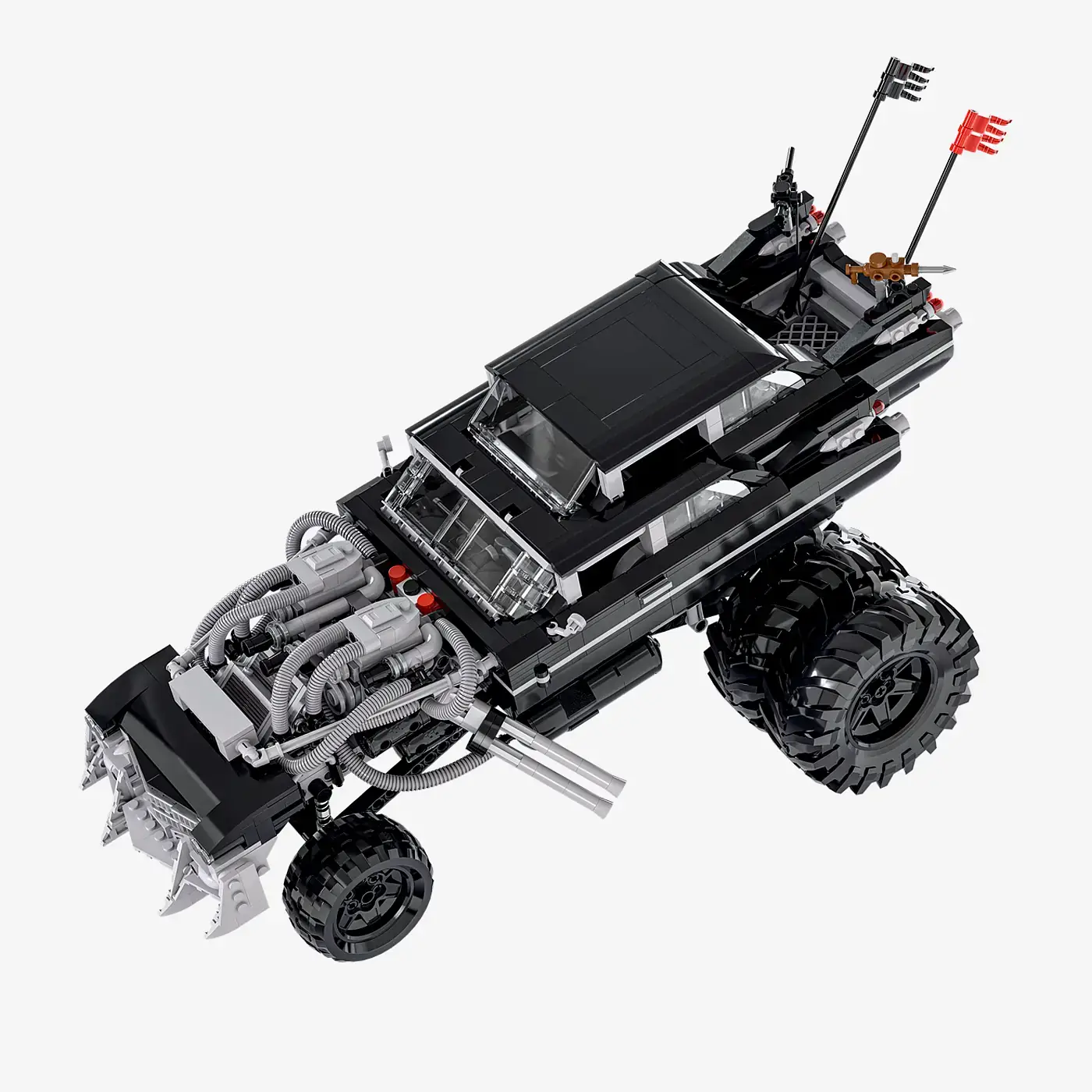 Lego Post Apocalyptic Car BlueBrixx Apocalyptic Monster Limousine