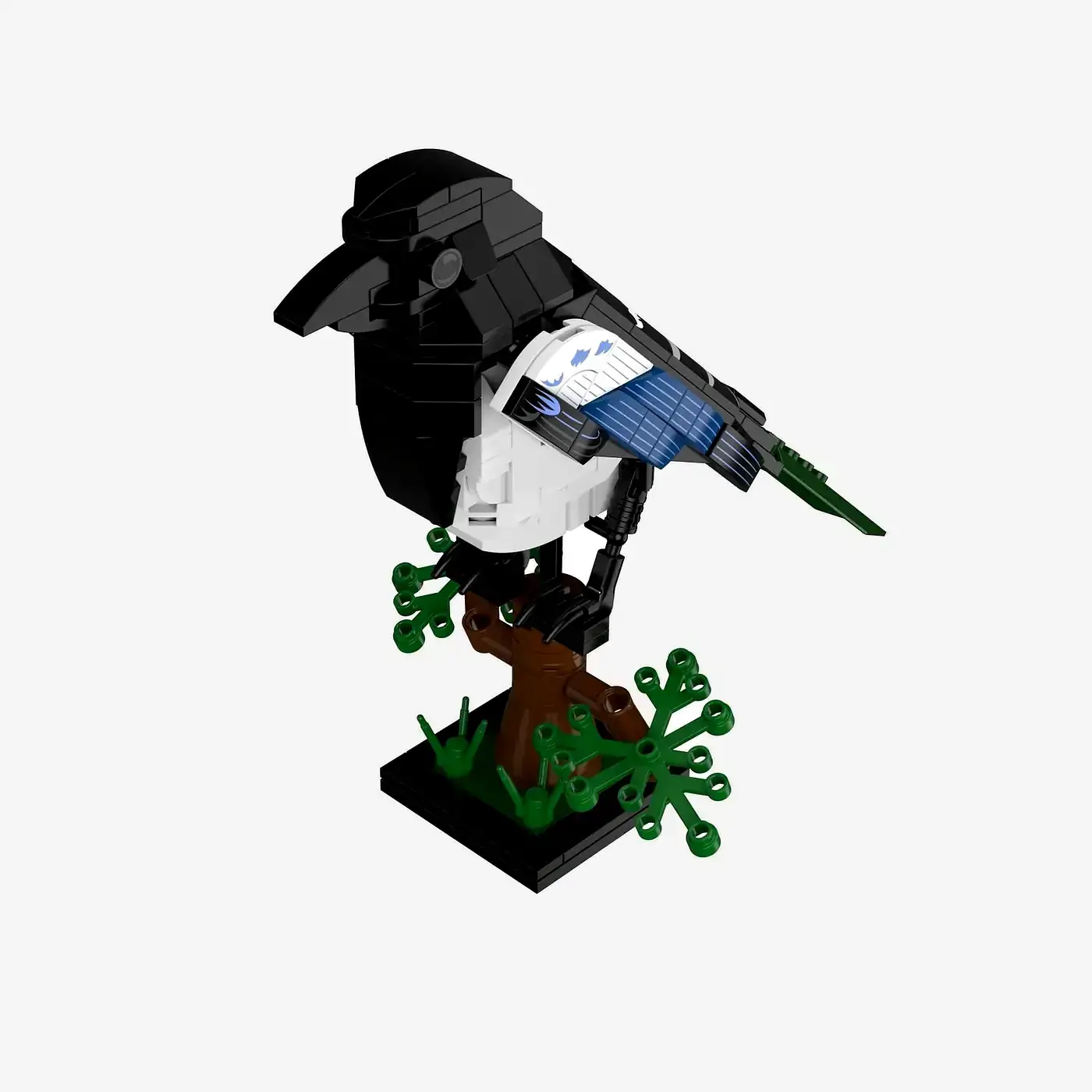 BlueBrixx Eurasian Magpie • Set 108380 • SetDB