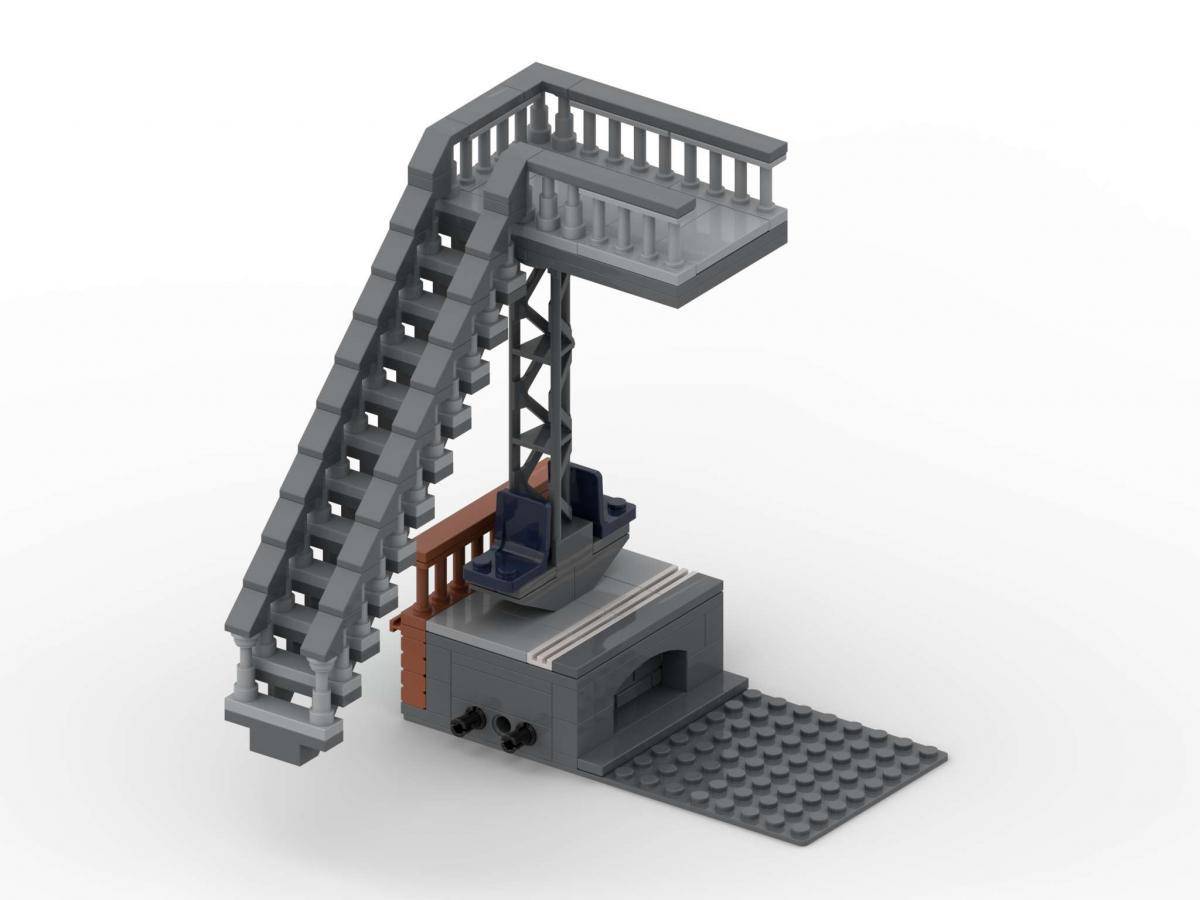 Modular Main Station - Slim platform with Stair (BB-108427) — Prix et comparaison | Brick Broker
