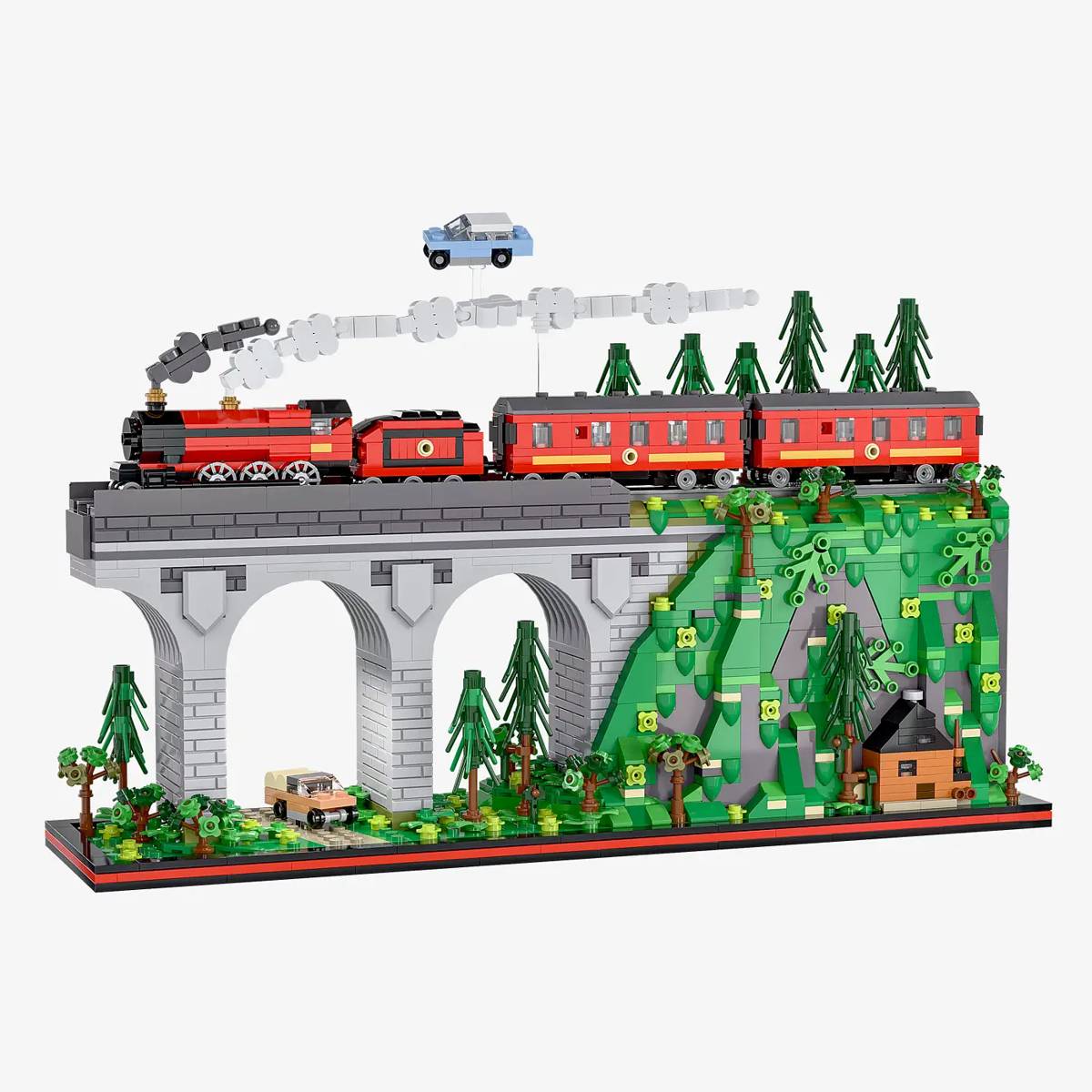 Diorama Locomotive à vapeur sur Viaduc (BB-108467) — Prix et comparaison | Brick Broker