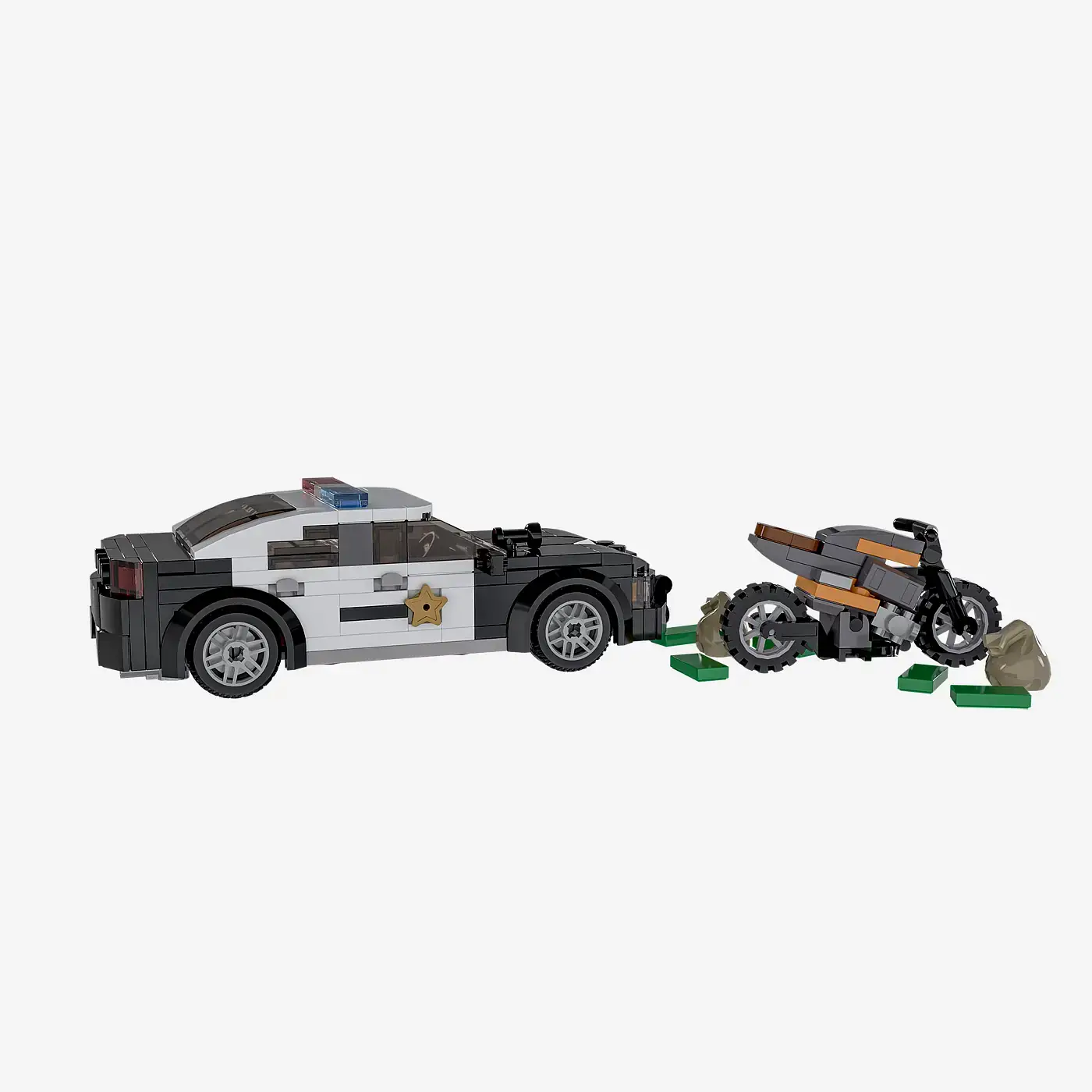 スポーツトイ・アクショントイ the mile highbrid BlueBrixx US High speed chase • Set 108472 • SetDB
