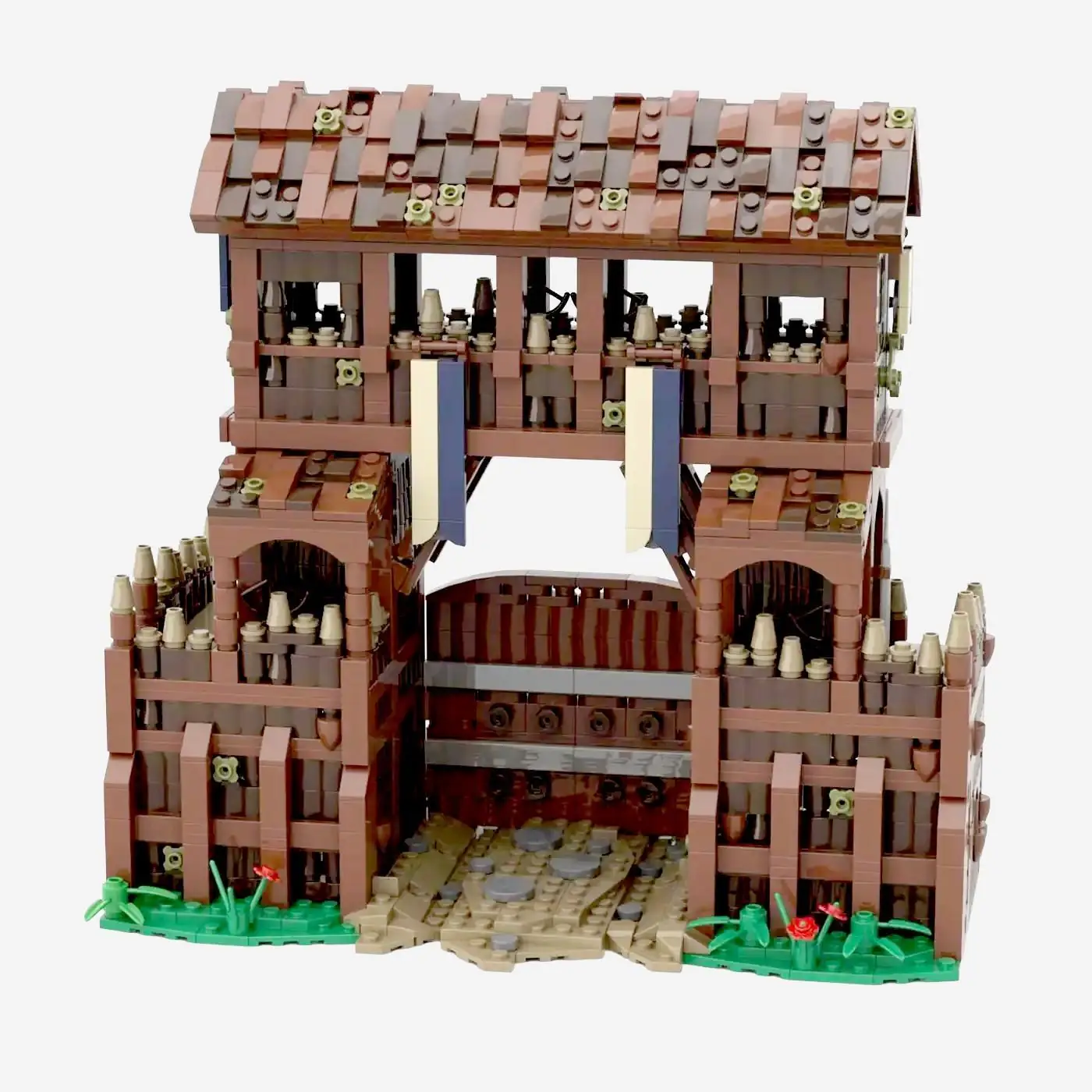 バリバ　フルコンプ　セット BlueBrixx Palisade Gate • Set 108479 • SetDB