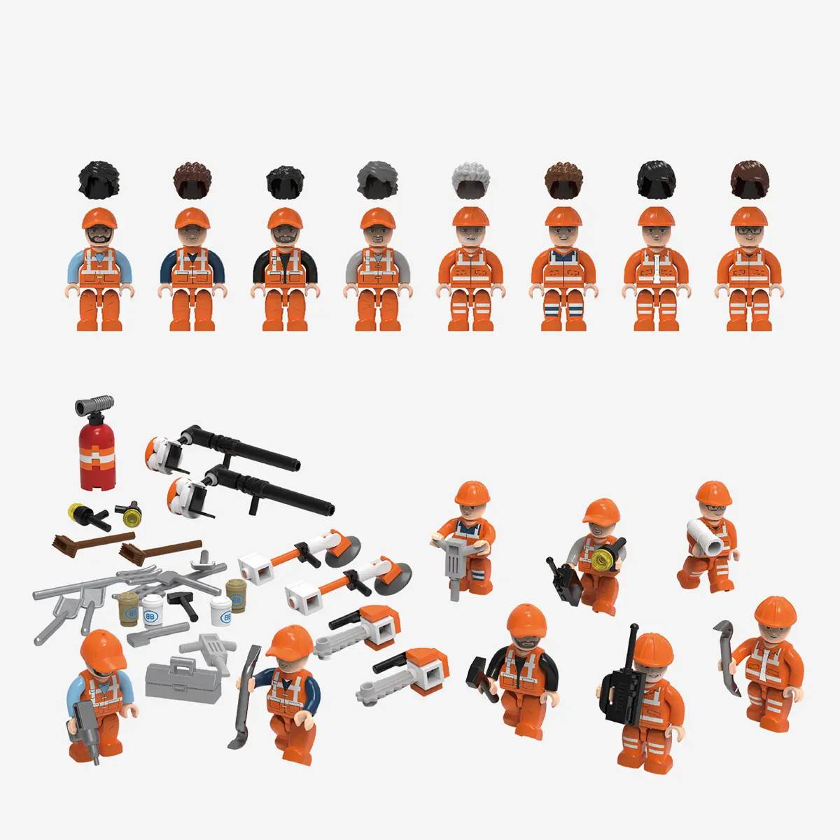 Minifigure - Ouvrier de voie ferrée (BB-108566) — Prix et comparaison | Brick Broker