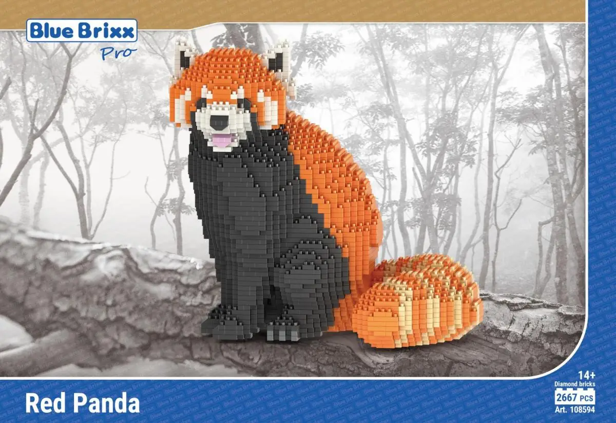 BlueBrixx Red Panda • DIAMOND BLOCKS • Set 108594 • SetDB