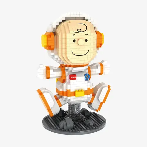 BlueBrixx Pro Snoopy & Woodstock – 1605 Blocs Diamant – Série Peanuts – Kit De Construction