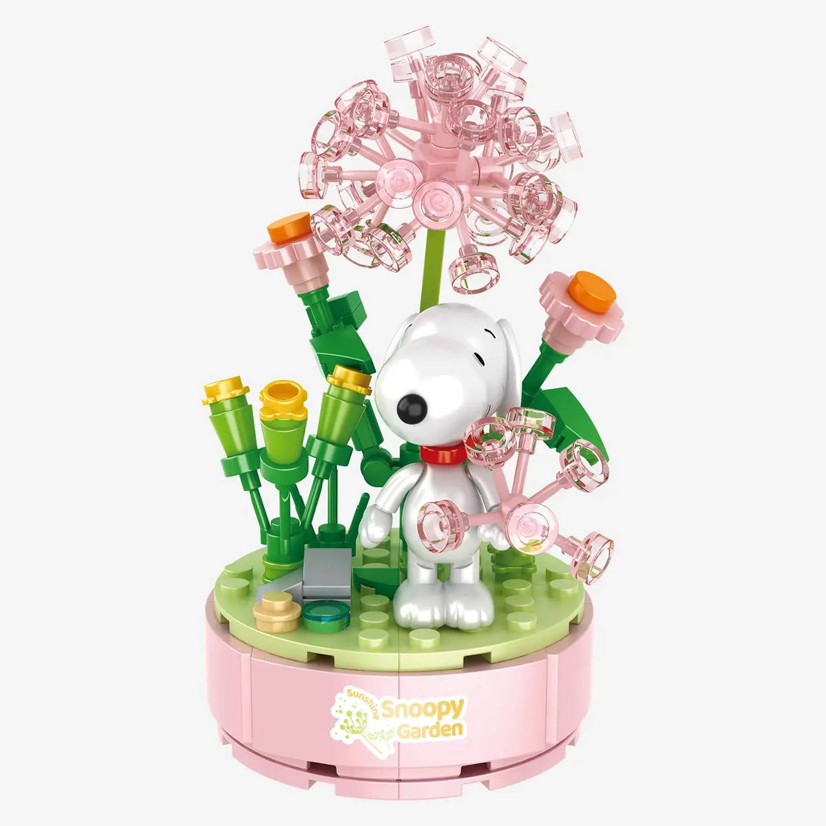 バテラス　宝珠　波動置物 BlueBrixx Peanuts Snoopy Garden 
