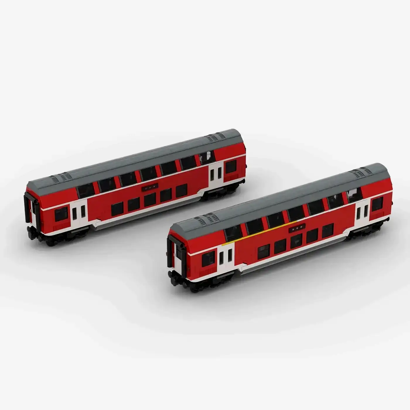BlueBrixx Double-Decker Trolley red 2 in 1 • Set 108625