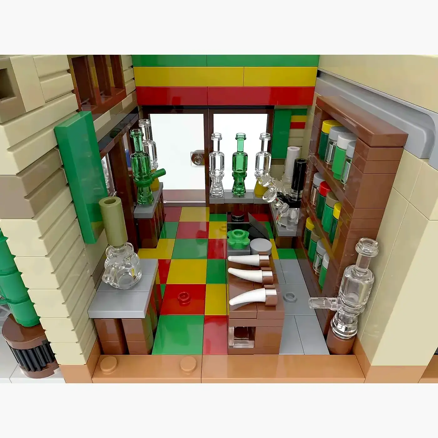 BlueBrixx Weed Shop • Set 108648 • SetDB • Merlins Bricks